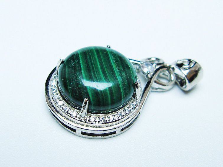 マラカイト ペンダント [t19-3877] 3枚目