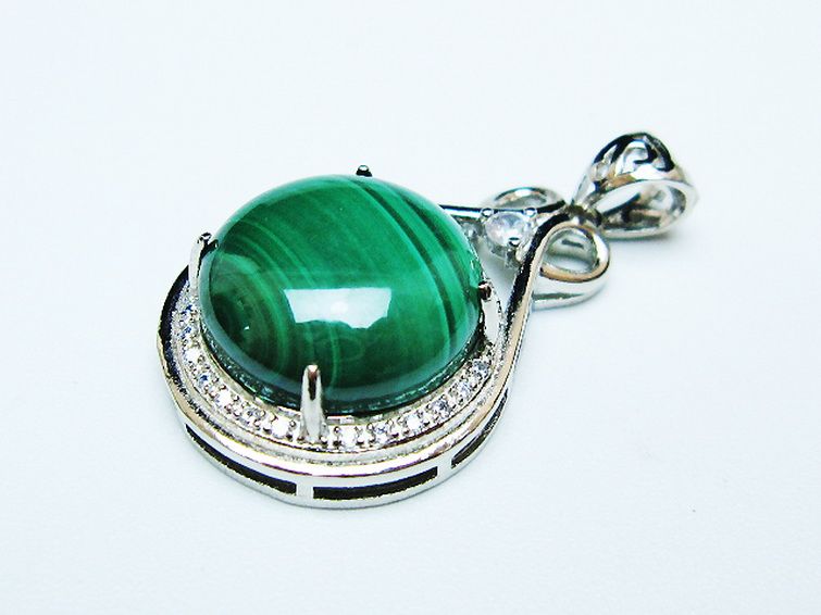 マラカイト ペンダント [t19-3883] 3枚目