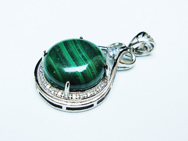 マラカイト ペンダント [T19-3892] 3枚目