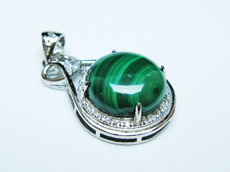 マラカイト ペンダント [T19-3903] 3枚目