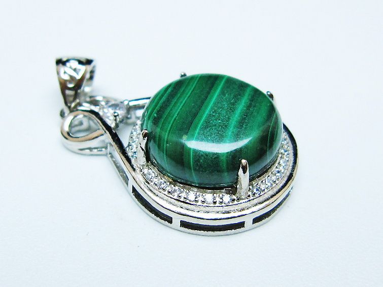 マラカイト ペンダント [t19-3909] 3枚目