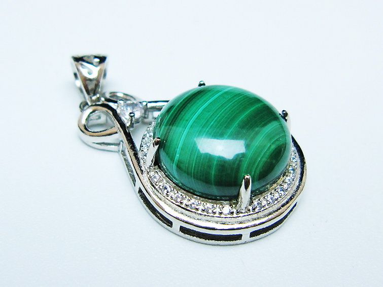 マラカイト ペンダント [t19-3914] 3枚目