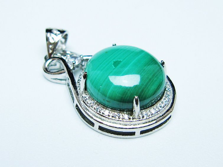 マラカイト ペンダント [T19-3918] 3枚目