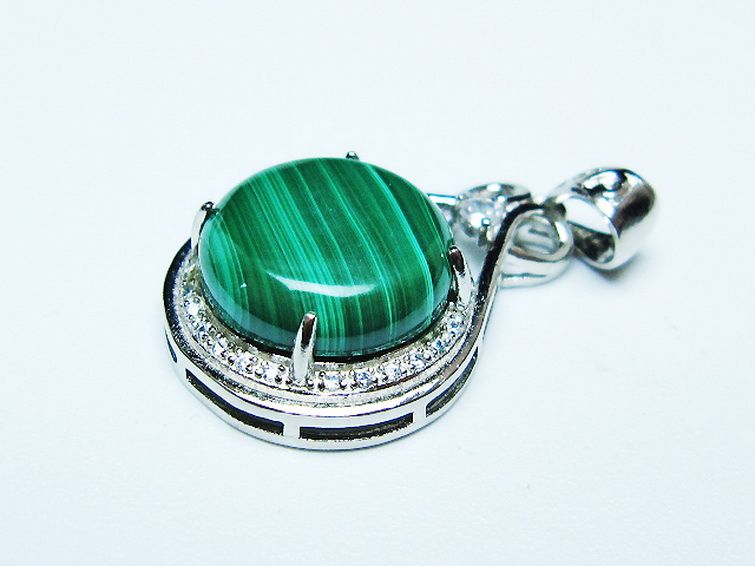 マラカイト ペンダント [t19-3919] 3枚目