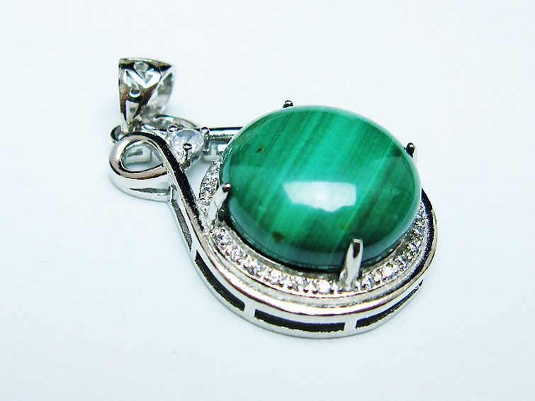 マラカイト ペンダント [t19-3923] 3枚目