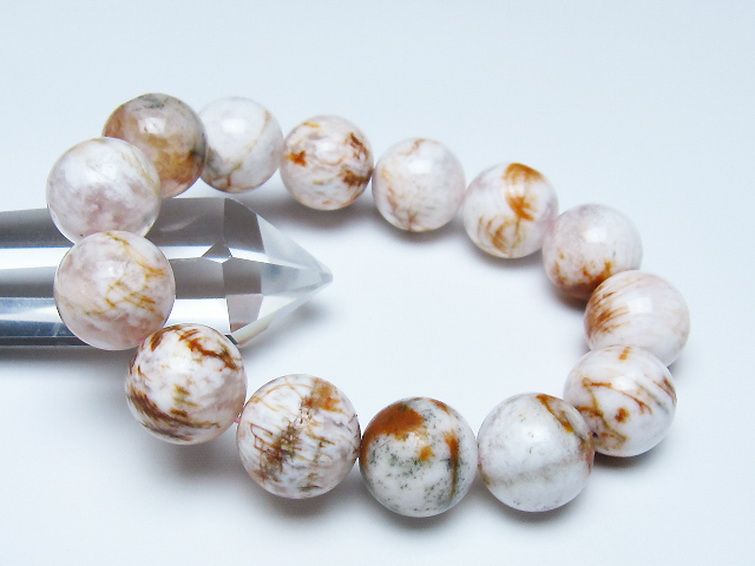 セリサイト イン クォーツ ブレスレット 16mm [t190-1751] 1枚目