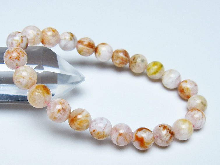 セリサイト イン クォーツ ブレスレット 8mm [t190-1767] 1枚目