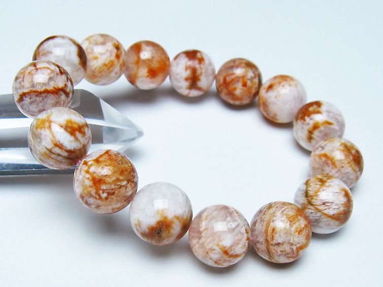 セリサイト イン クォーツ ブレスレット 15mm [t190-1801] 1枚目