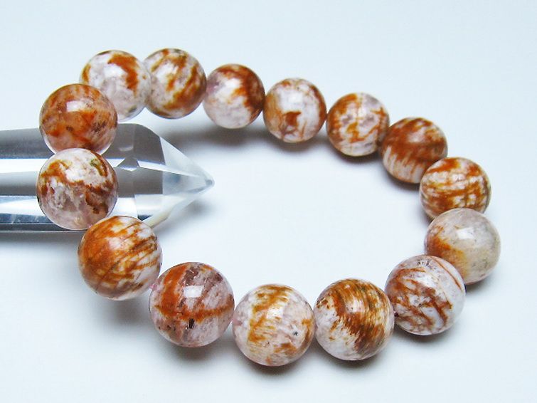 セリサイト イン クォーツ ブレスレット 15mm [t190-1803] 1枚目