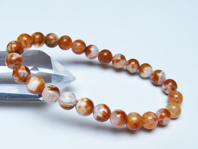 セリサイト イン クォーツ ブレスレット 7mm [t190-1813] 1枚目