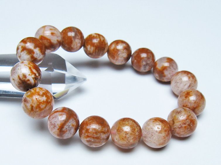 セリサイト イン クォーツ ブレスレット 14mm [t190-1828] 1枚目