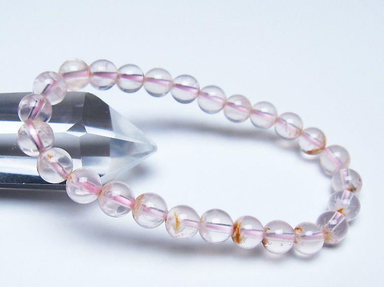 セリサイト イン クォーツ ブレスレット 7mm [t190-1833] 1枚目