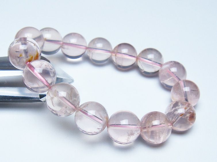 セリサイト イン クォーツ ブレスレット 14mm [t190-1846] 1枚目