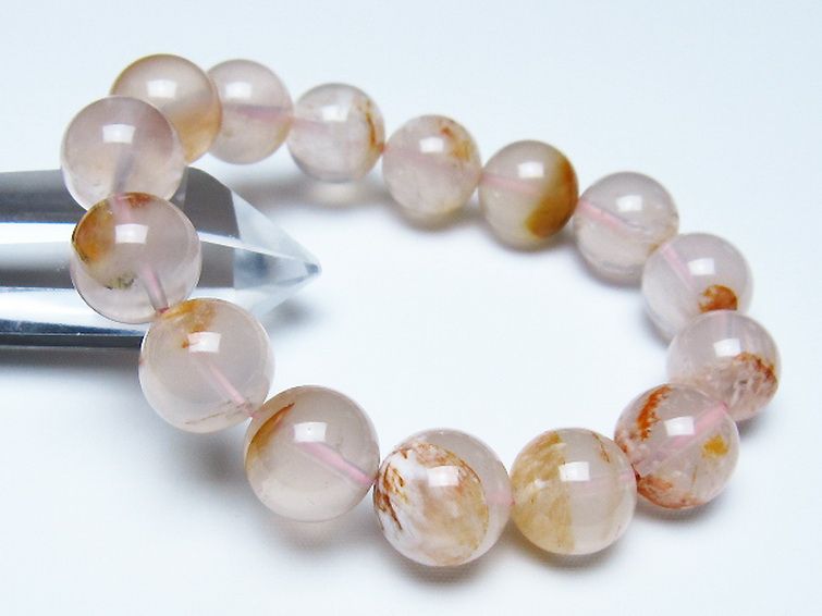 セリサイト イン クォーツ ブレスレット 14mm [t190-1852] 1枚目