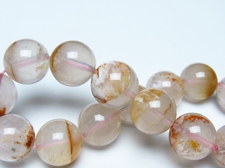 セリサイト イン クォーツ ブレスレット 14mm [t190-1852] 2枚目