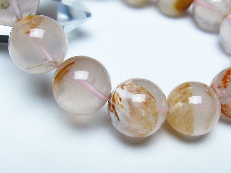 セリサイト イン クォーツ ブレスレット 14mm [t190-1852] 3枚目