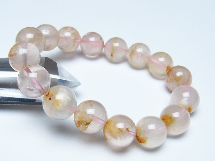 セリサイト イン クォーツ ブレスレット 13mm [t190-1855] 1枚目