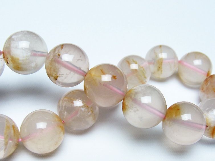 セリサイト イン クォーツ ブレスレット 13mm [t190-1855] 2枚目