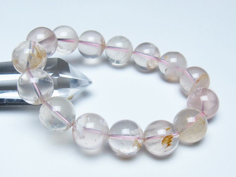 セリサイト イン クォーツ ブレスレット 15mm [t190-1860]