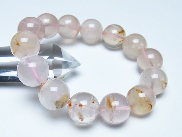 セリサイト イン クォーツ ブレスレット 16mm [t190-1863] 1枚目