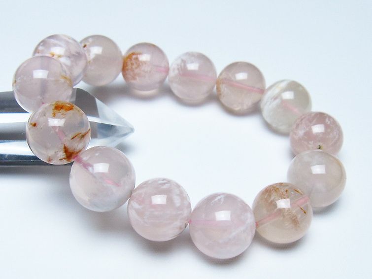 セリサイト イン クォーツ ブレスレット 16mm [t190-1865] 1枚目