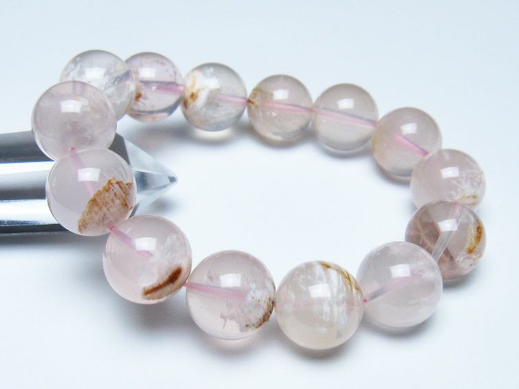 セリサイト イン クォーツ ブレスレット 17mm [t190-1871] 1枚目