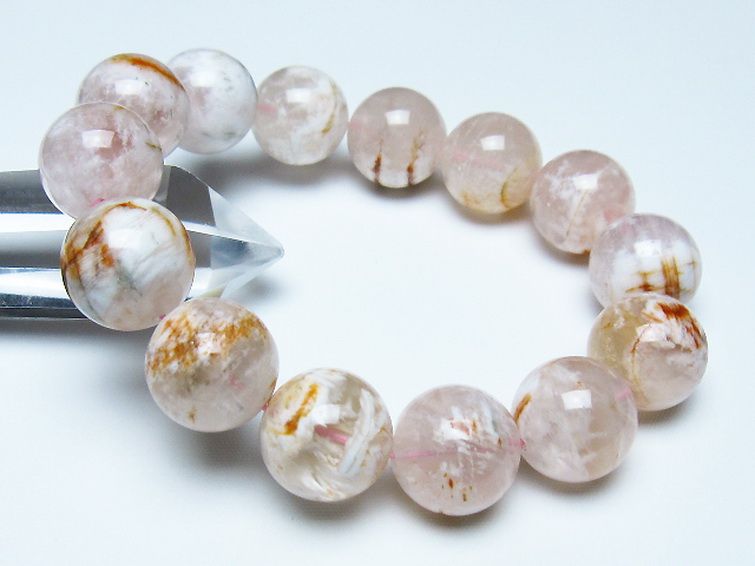 セリサイト イン クォーツ ブレスレット 16mm [t190-1878] 1枚目