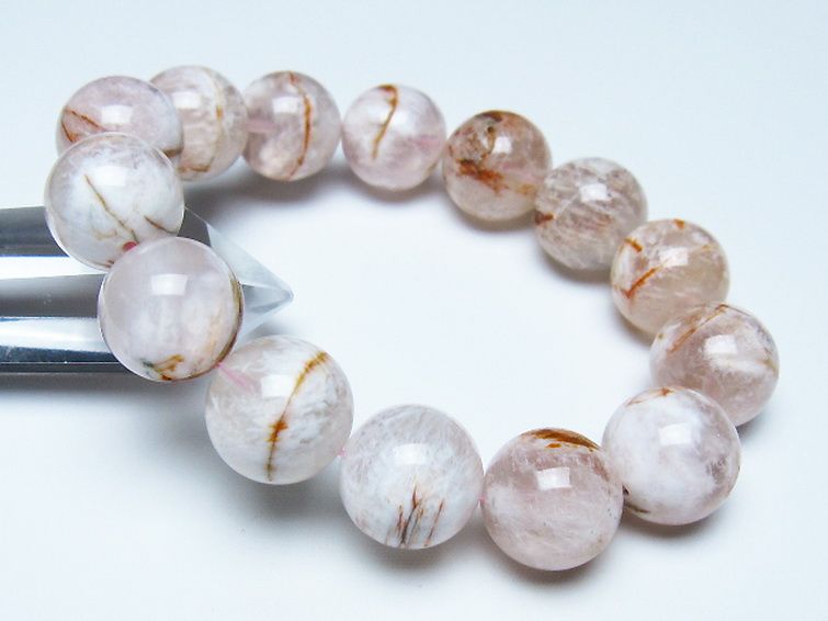 セリサイト イン クォーツ ブレスレット 17mm [t190-1883] 1枚目