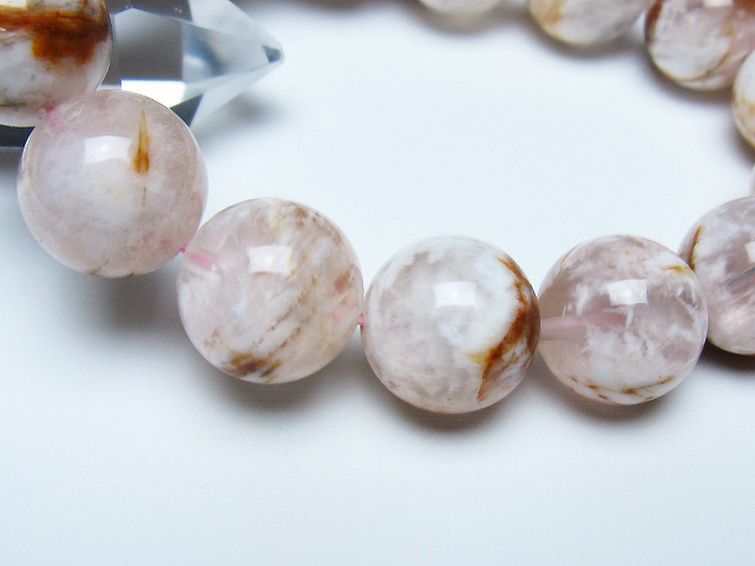 セリサイト イン クォーツ ブレスレット 15mm [t190-1885]