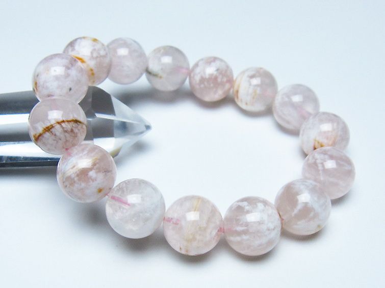 セリサイト イン クォーツ ブレスレット 15mm [t190-1887] 1枚目