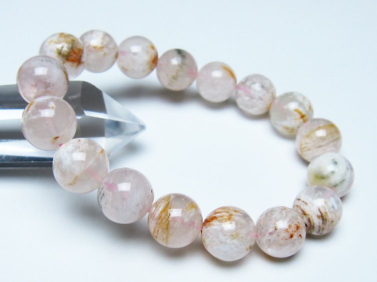 セリサイト イン クォーツ ブレスレット 12mm [t190-1892] 1枚目