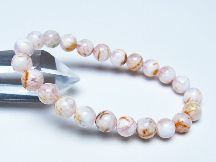 セリサイト イン クォーツ ブレスレット 8mm [t190-1896] 1枚目