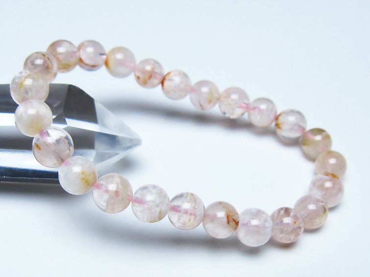 セリサイト イン クォーツ ブレスレット 7mm [t190-1899] 1枚目