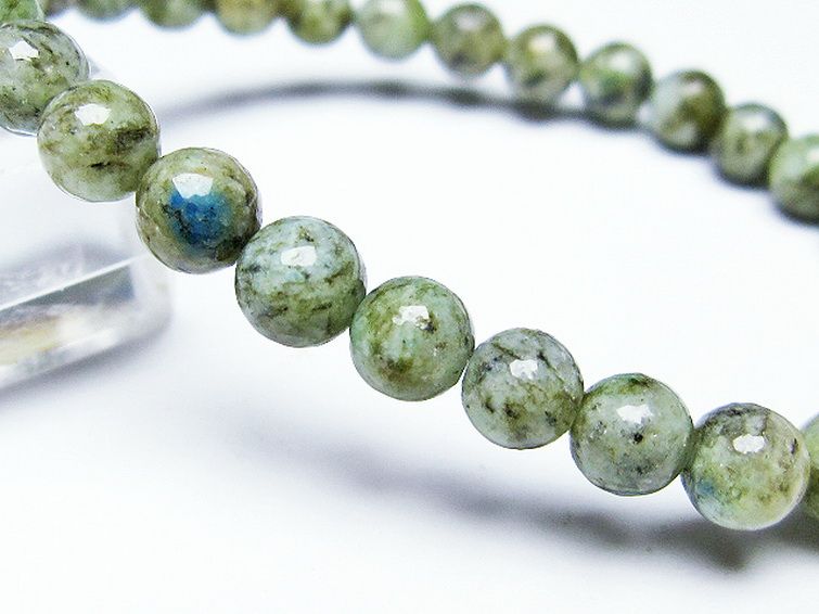 K2ストーン アズライト イン グラナイト ブレスレット 6mm [t193-3332] 3枚目