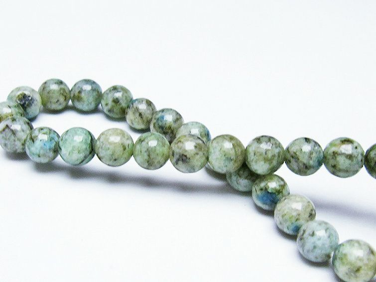 K2ストーン アズライト イン グラナイト ブレスレット 7mm [t193-3539] 2枚目