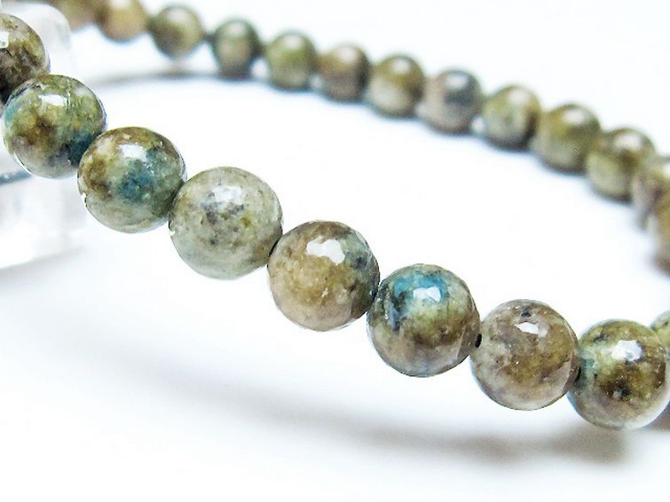 K2ストーン アズライト イン グラナイト ブレスレット 6mm [T193-3718] 3枚目