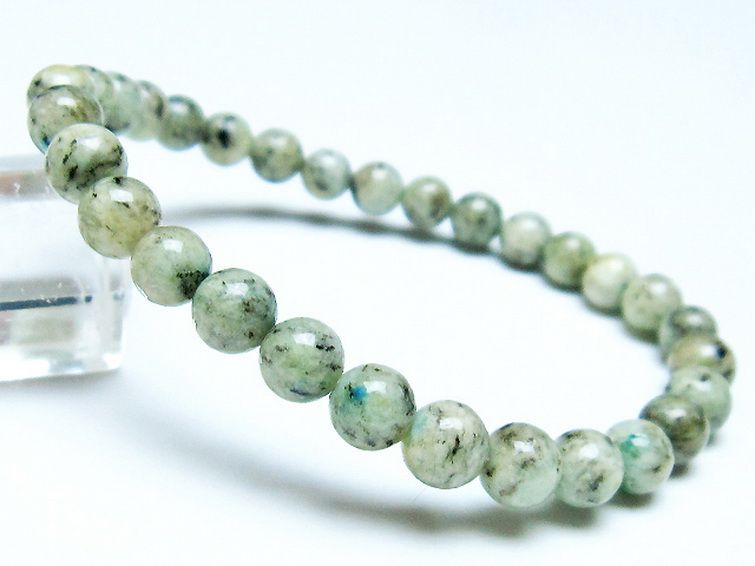 K2ストーン アズライト イン グラナイト ブレスレット 6mm [t193-3756] 1枚目