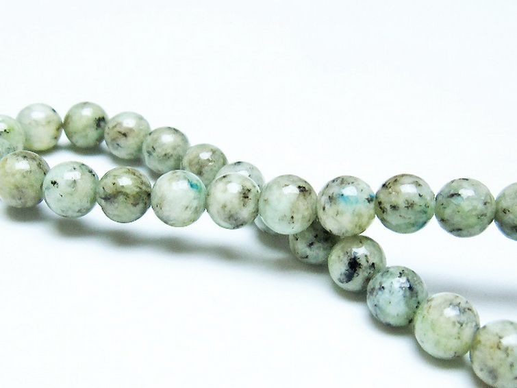 K2ストーン アズライト イン グラナイト ブレスレット 6mm [t193-3756] 2枚目