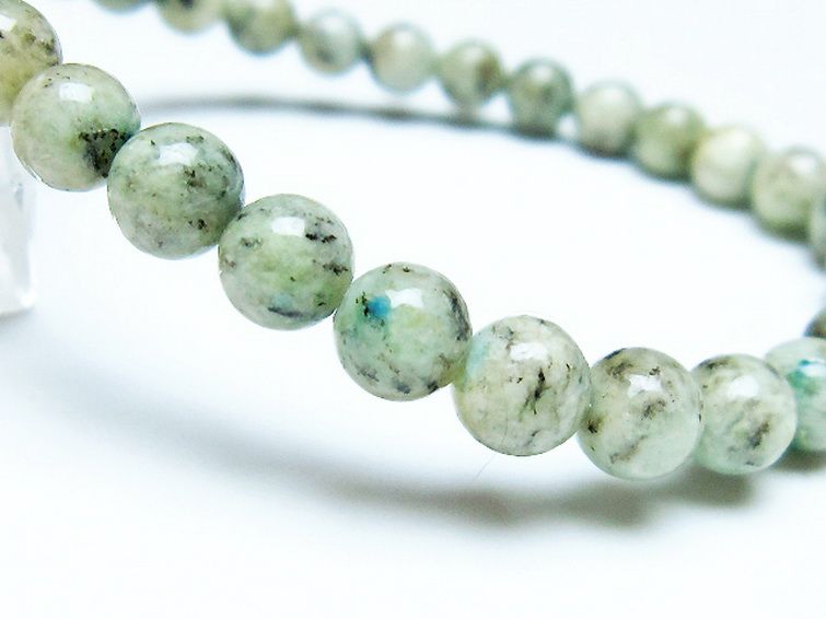 K2ストーン アズライト イン グラナイト ブレスレット 6mm [t193-3756] 3枚目