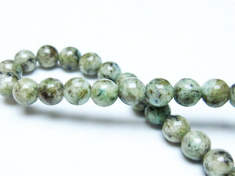 K2ストーン アズライト イン グラナイト ブレスレット 6mm [T193-3802] 2枚目