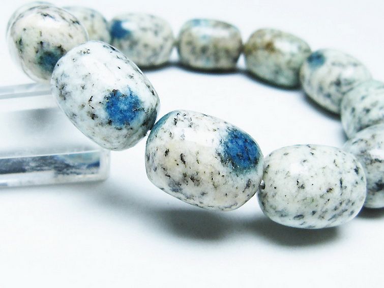 K2ストーン アズライト イン グラナイト ブレスレット [t193-4067] 3枚目