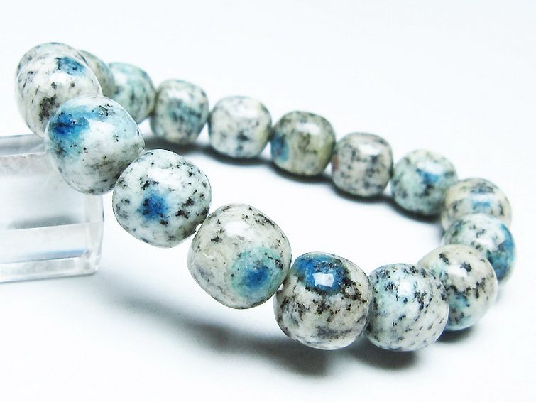 K2ストーン アズライト イン グラナイト ブレスレット [t193-4082] 1枚目