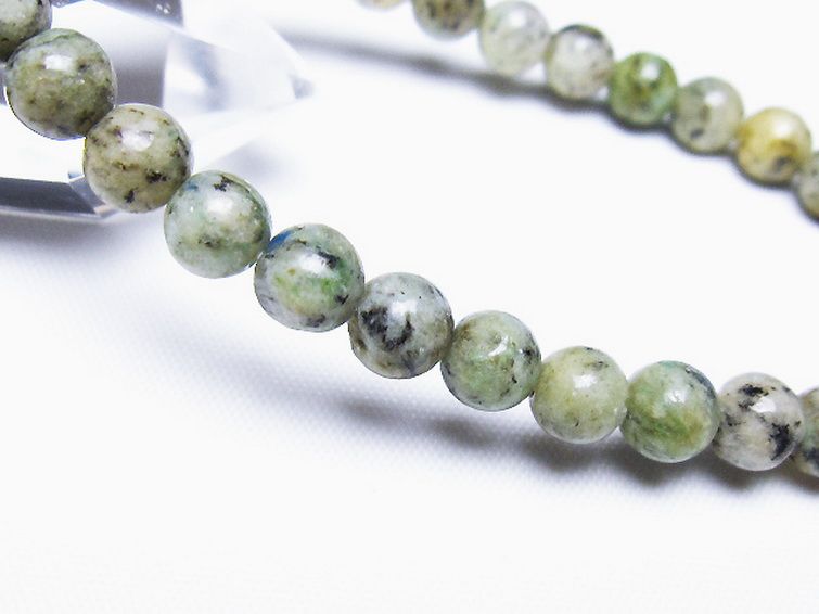 K2ストーン アズライト イン グラナイト ブレスレット 6mm [t193-4140] 3枚目