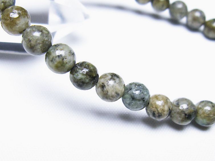 K2ストーン アズライト イン グラナイト ブレスレット 6mm [t193-4141] 3枚目
