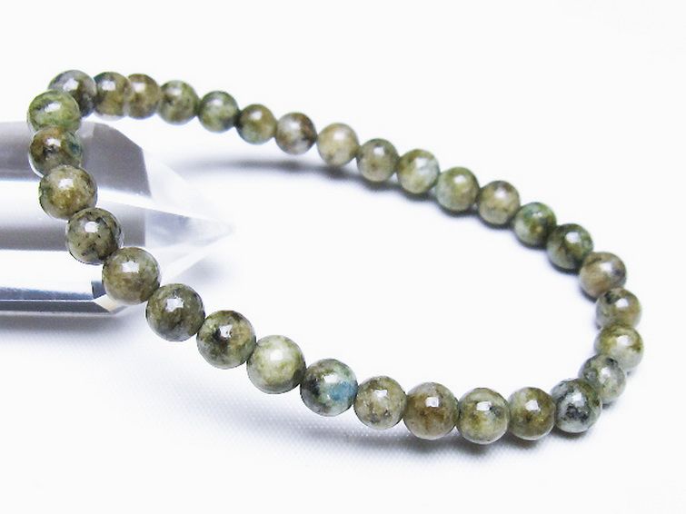 K2ストーン アズライト イン グラナイト ブレスレット 6mm [t193-4144] 1枚目