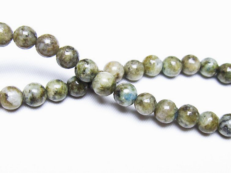 K2ストーン アズライト イン グラナイト ブレスレット 6mm [t193-4144] 2枚目