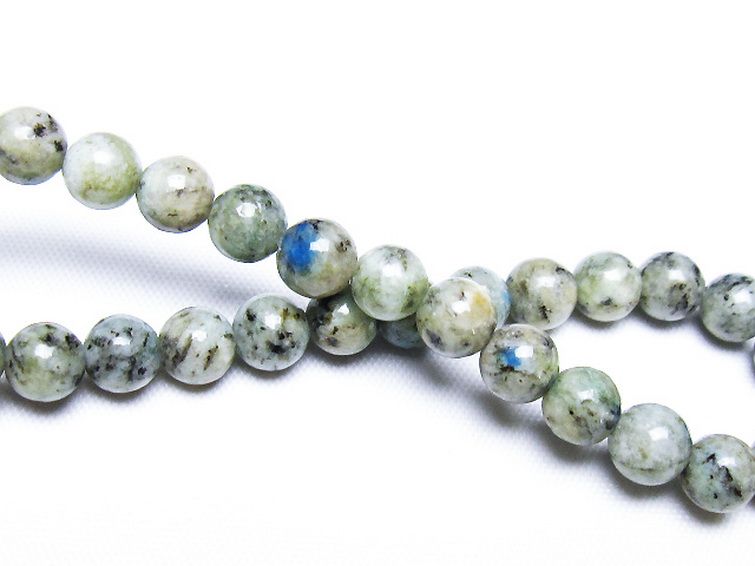 K2ストーン アズライト イン グラナイト ブレスレット 6mm [t193-4153] 2枚目