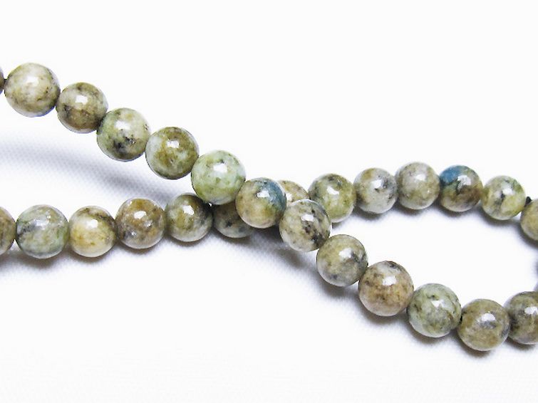 K2ストーン アズライト イン グラナイト ブレスレット 6mm [t193-4155] 2枚目