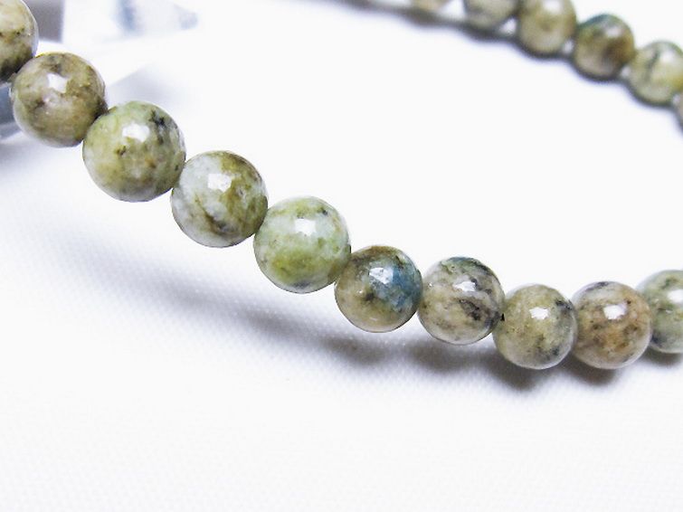 K2ストーン アズライト イン グラナイト ブレスレット 6mm [t193-4155] 3枚目