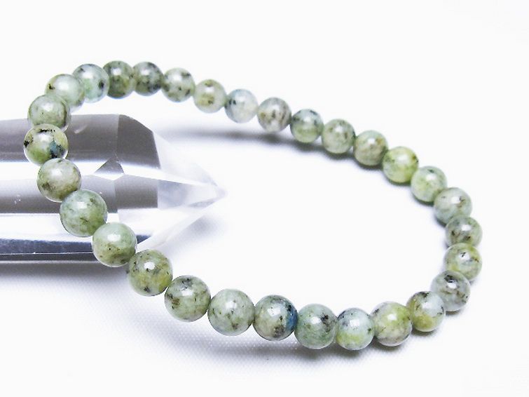 K2ストーン アズライト イン グラナイト ブレスレット 6mm [t193-4161] 1枚目